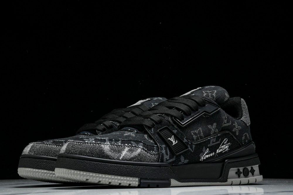Louis Vuittоп Trainer Low 'Black Denim Monogram Textile' - Image 2