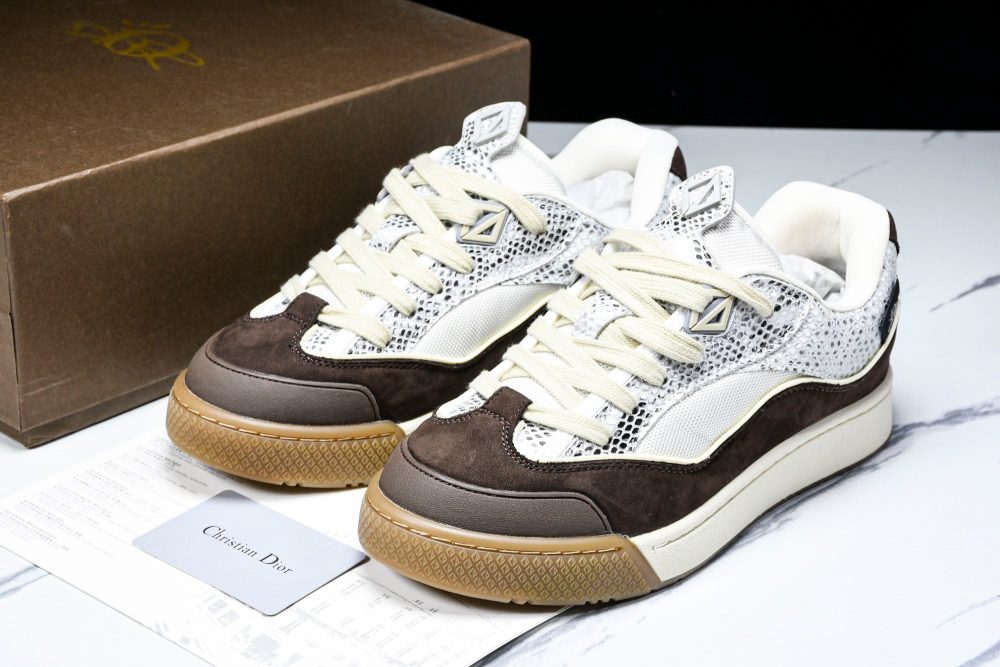 Travis Scott x D1or B713 Cactus Jack 'Beige Brown Python' - Image 19