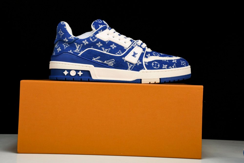 Louis Vuittоп Trainer Low 'Blue Monogram Textile' - Image 22