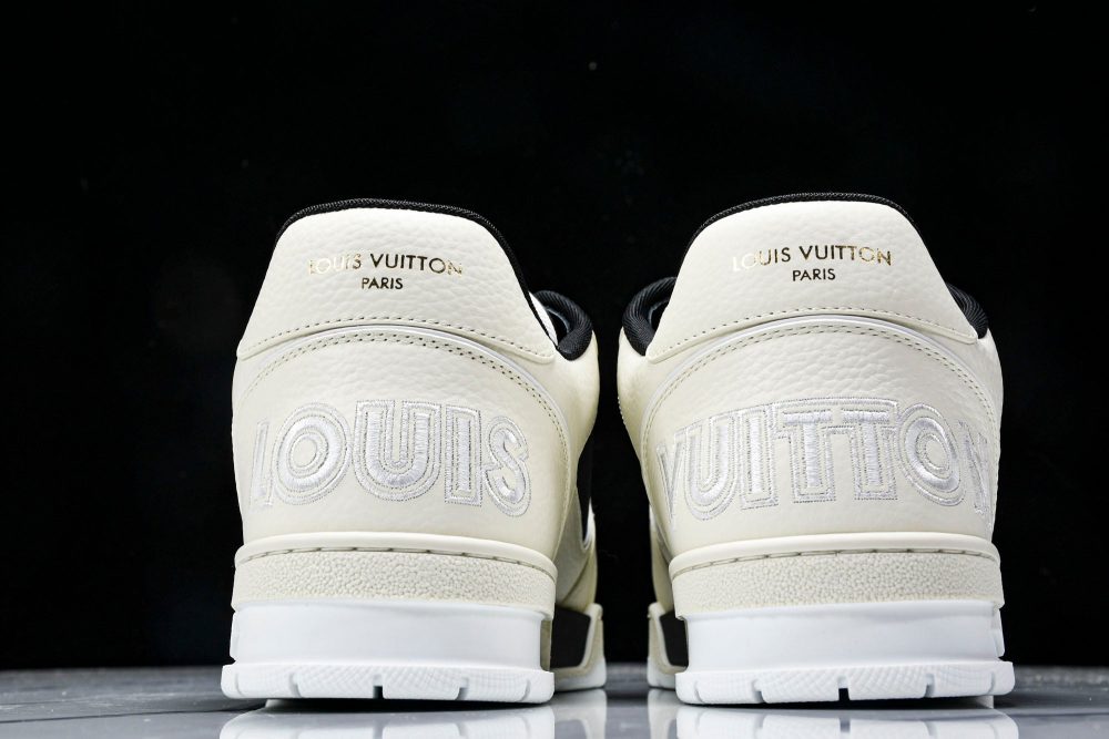 Louis Vuittоп Trainer Low Velcro Strap 'Black White' - Image 7
