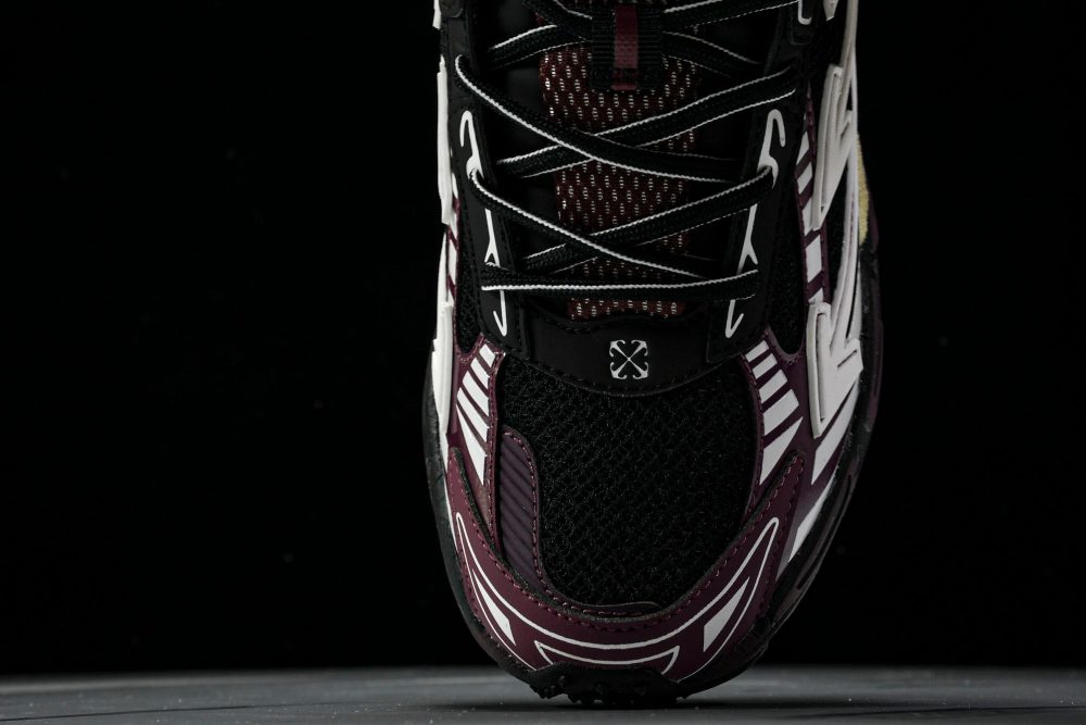 Off-White "Be Right Back" Sneaker 'Black Purple' - Image 6
