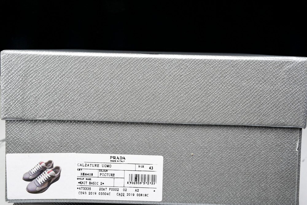 Prada America's Cup Sneaker Soft Rubber 'Steel Grey' - Image 25
