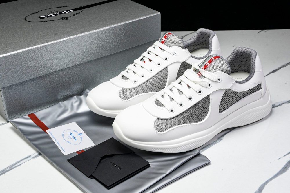 Prada America's Cup Sneaker Soft Rubber 'Cream White' - Image 19