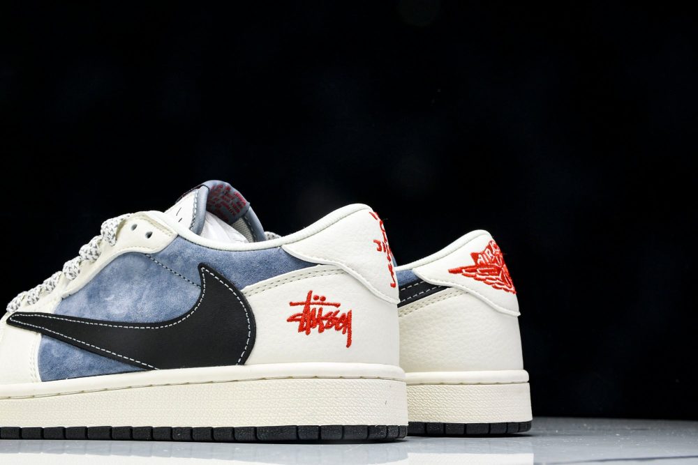 Travis Scott AJ1 Low x Stussy 'Playstation' (Custom) - Image 8
