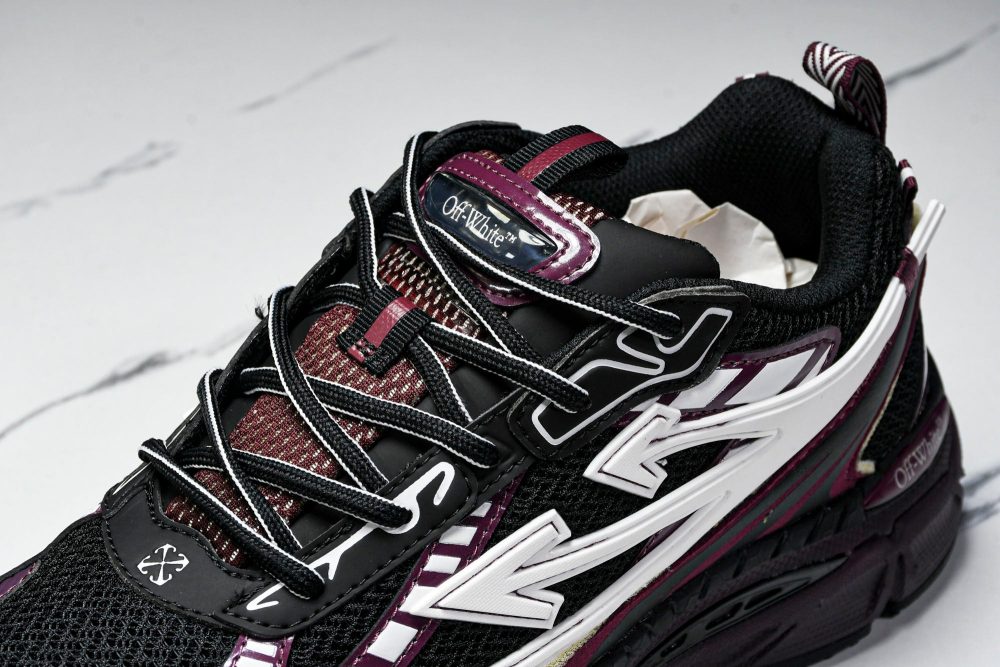 Off-White "Be Right Back" Sneaker 'Black Purple' - Image 10
