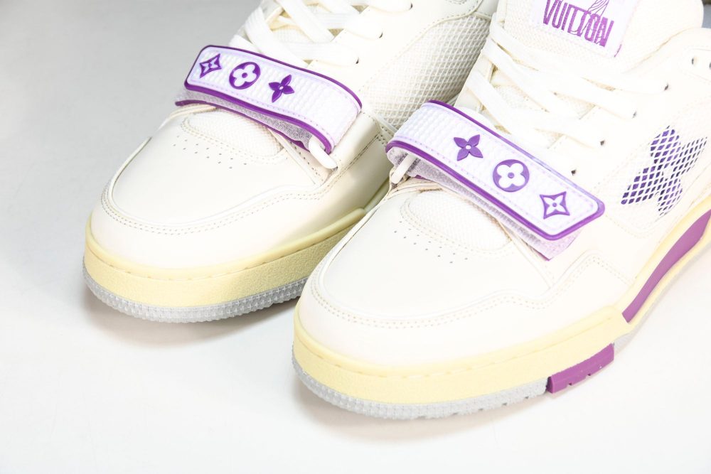 Louis Vuittоп Trainer Low Velcro Strap 'Violet Mesh' - Image 19