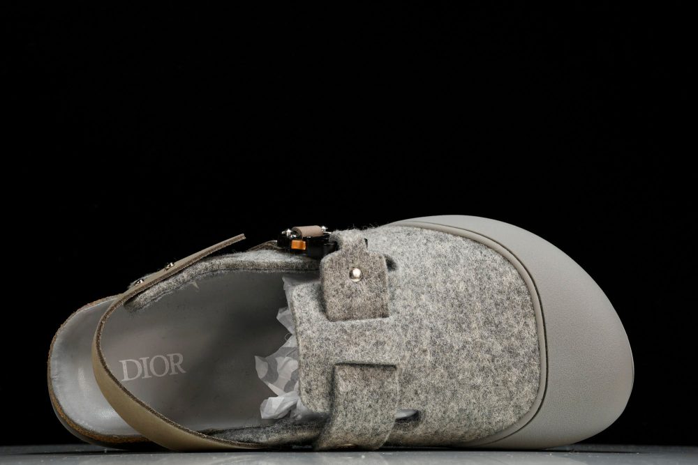 Birkenstock x D1or Tokio Mule Felted Wool 'Grey' - Image 4