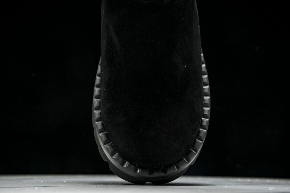 Prada Suede Booties 'Black' - Image 6
