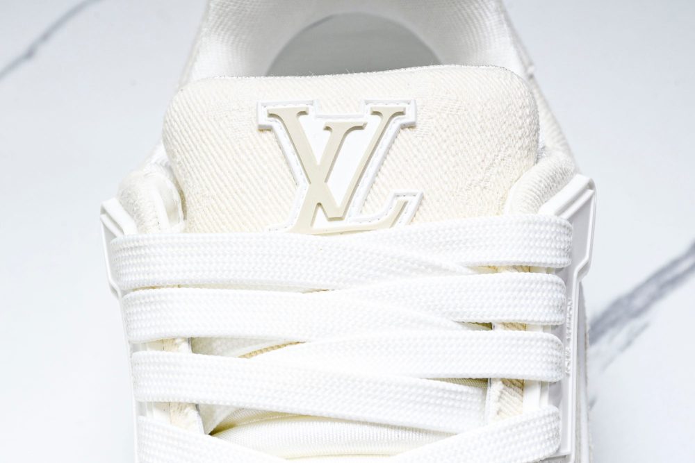 Louis Vuittоп Trainer Low 'Beige Denim Monogram Textile' - Image 10