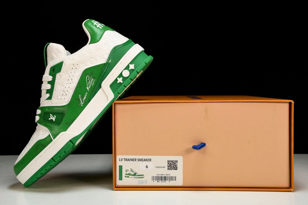 Louis Vuittоп Trainer Low 'Signature Green' - Image 24