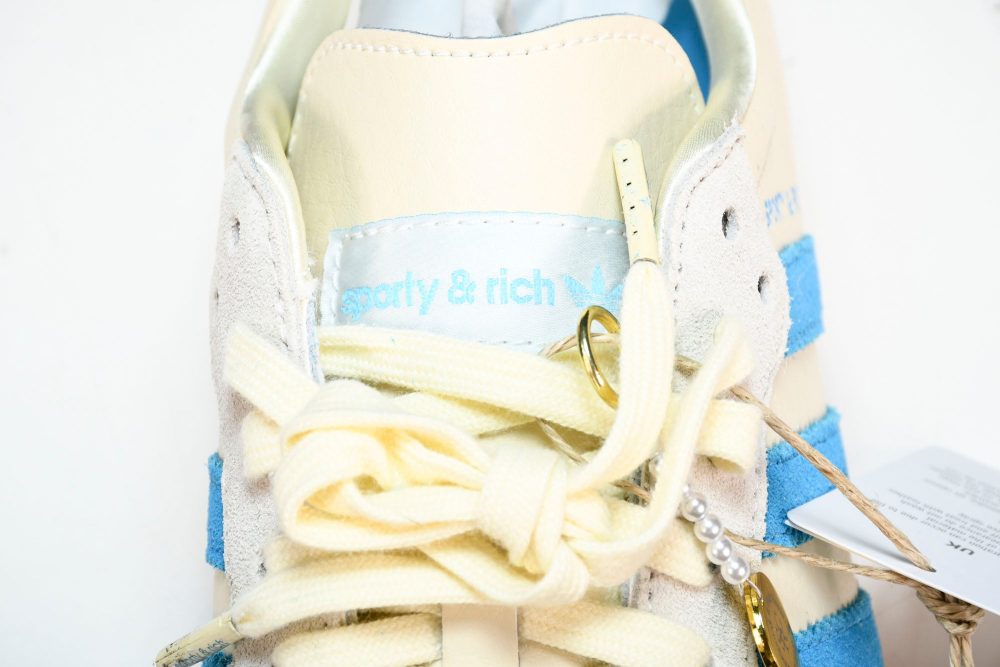 Samba x Sporty & Rich 'Cream Blue' - Image 11