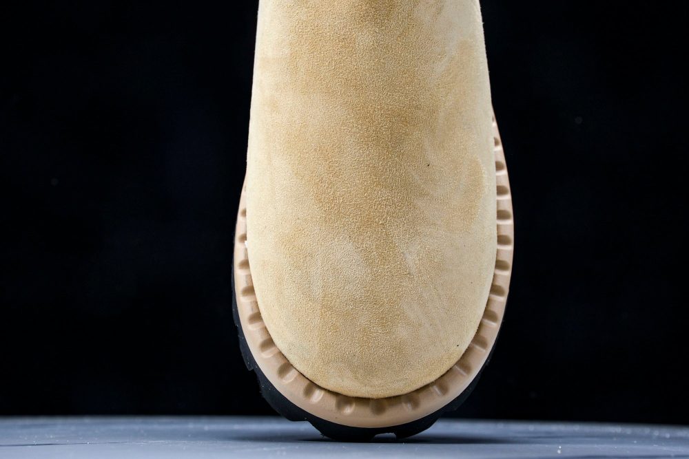 Prada Suede Booties 'Beige' - Image 6