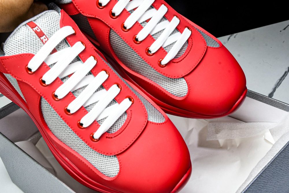 Prada America's Cup Sneaker Soft Rubber 'Red' - Image 43