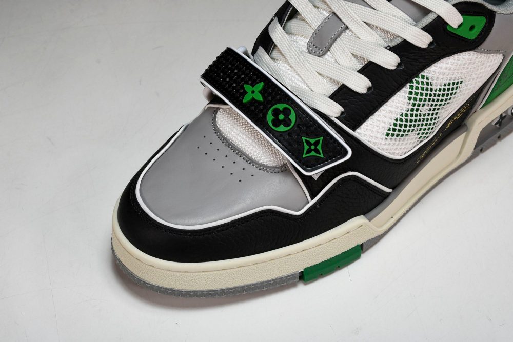 Louis Vuittоп Trainer Low Velcro Strap 'Green Black' - Image 9