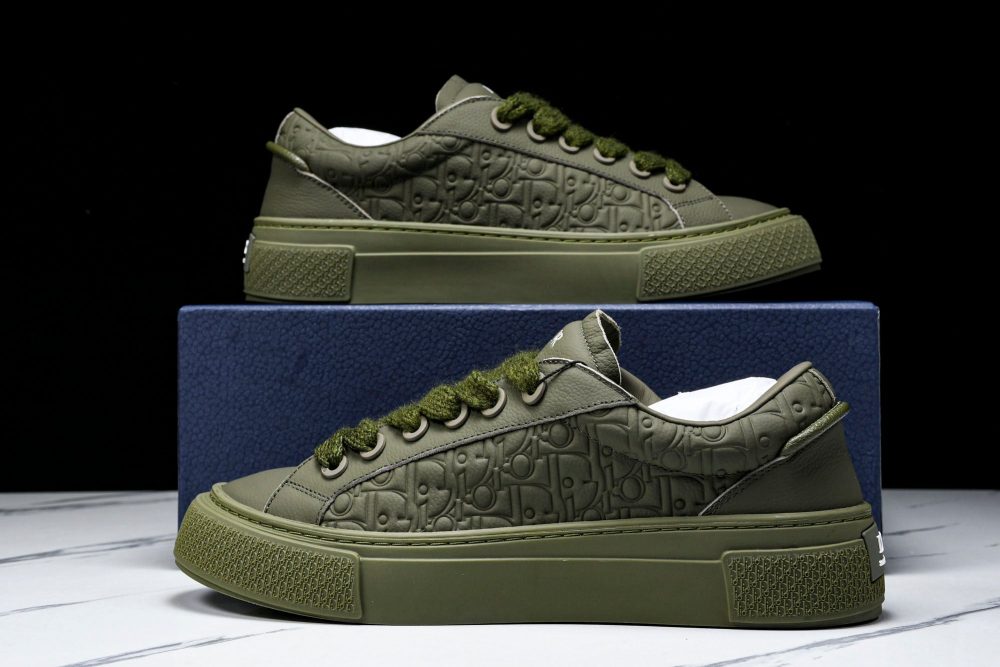 D1or B33 Gravity Leather 'Oblique Triple Khaki' - Image 20
