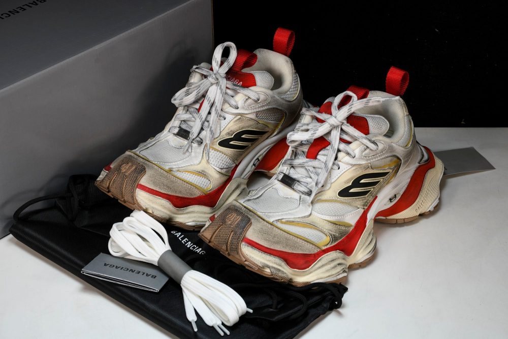 Cargo Sneaker 'White Red' - Image 23