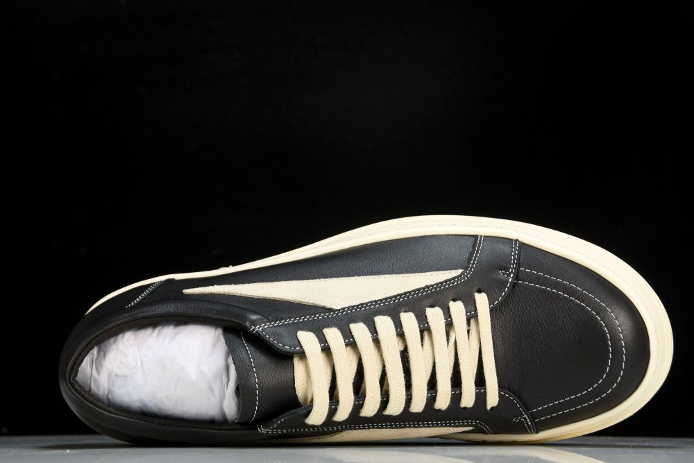 Rick Owens Vintage Sneaks 'Black' - Image 4