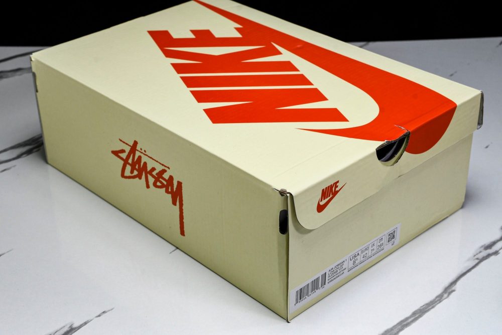 Travis Scott AJ1 Low x Stussy 'Black White Grey 2.0' (Custom) - Image 27