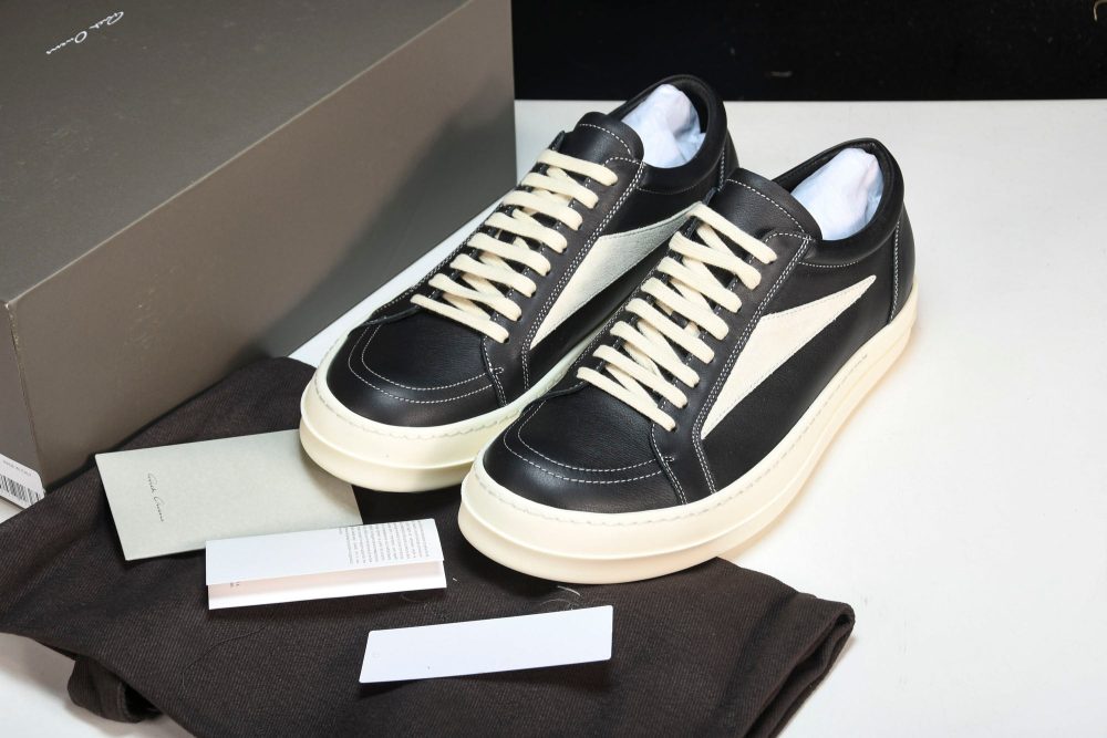 Rick Owens Vintage Sneaks 'Black' - Image 22