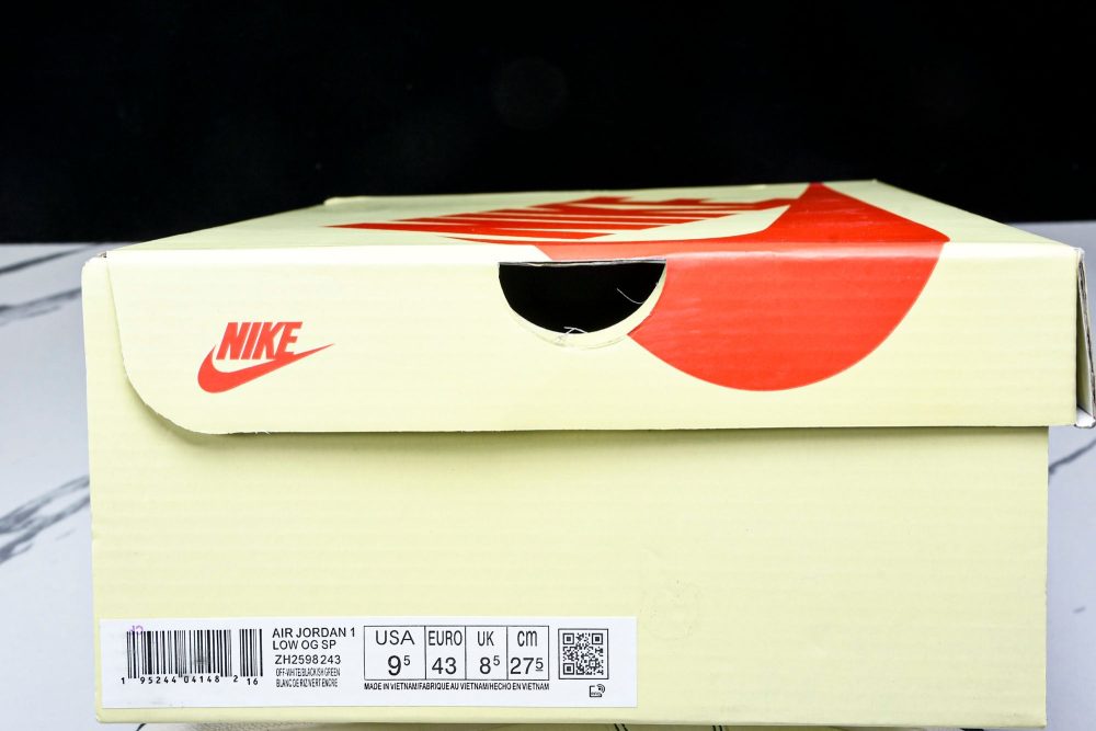 Travis Scott AJ1 Low x Stussy 'White Green' (Custom) - Image 27