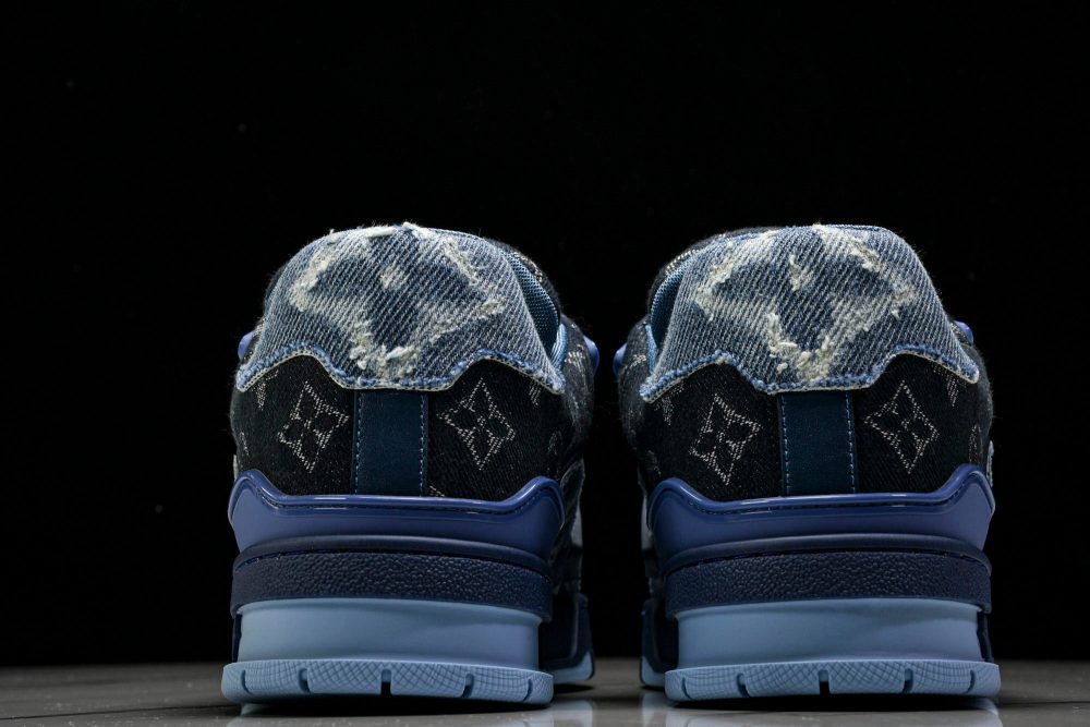 Louis Vuittоп Trainer Low 'Blue Denim Monogram Textile' - Image 7