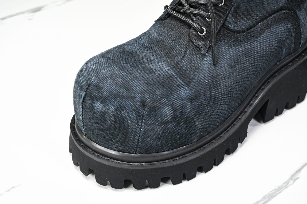 Вalenciaga Stomper Bootie 'Black Canvas' - Image 9
