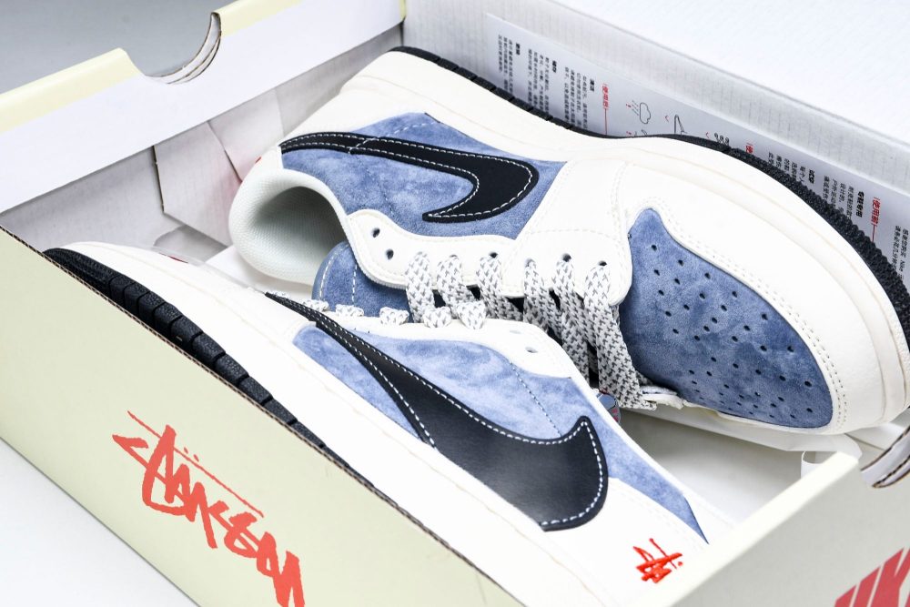 Travis Scott AJ1 Low x Stussy 'Playstation' (Custom) - Image 21