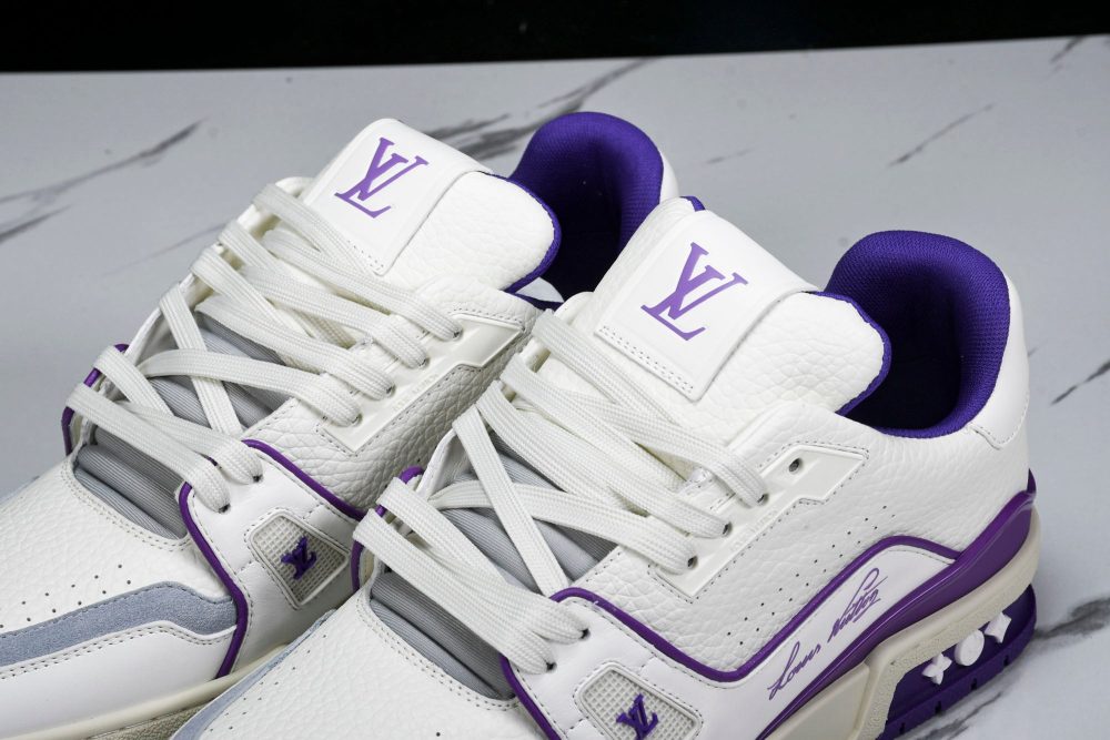 Louis Vuittоп Trainer Low 'Signature White Violet' - Image 21