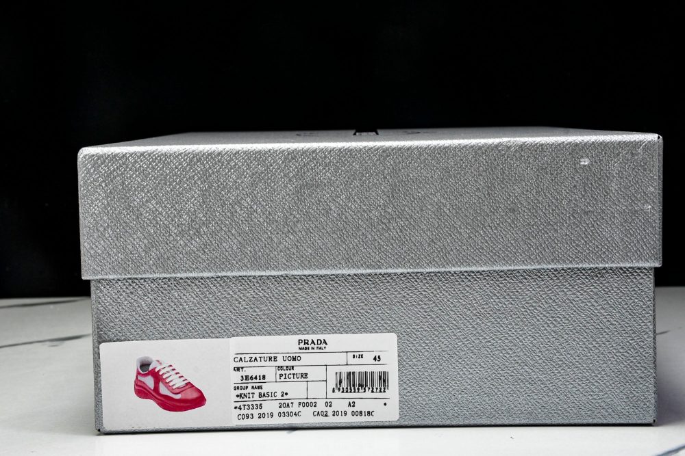 Prada America's Cup Sneaker Soft Rubber 'Red' - Image 27