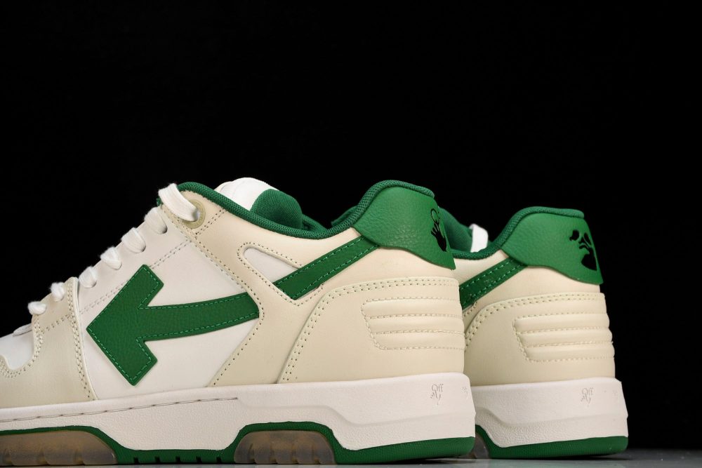 Off-White Out Of Office OOO Low Top 'White Green' - Image 8