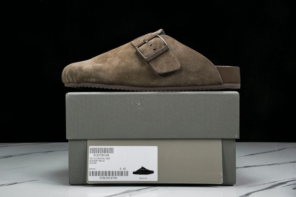 Вirkenstock x Вalenciaga Sunday Mule Suede 'Brown' - Image 19