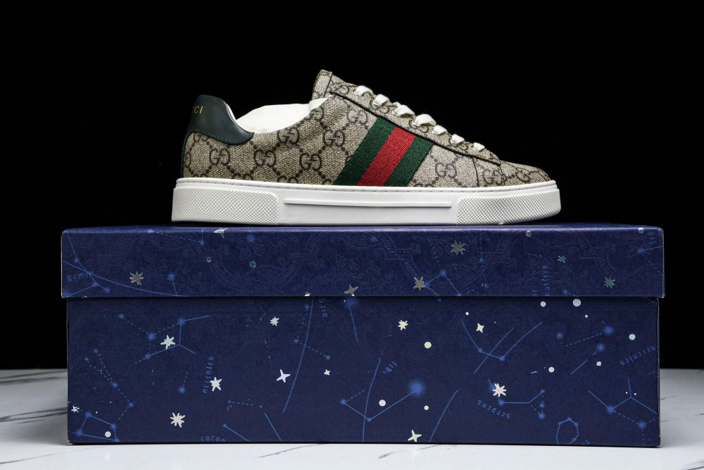 Guссi Ace Web 'Beige Monogram' - Image 20