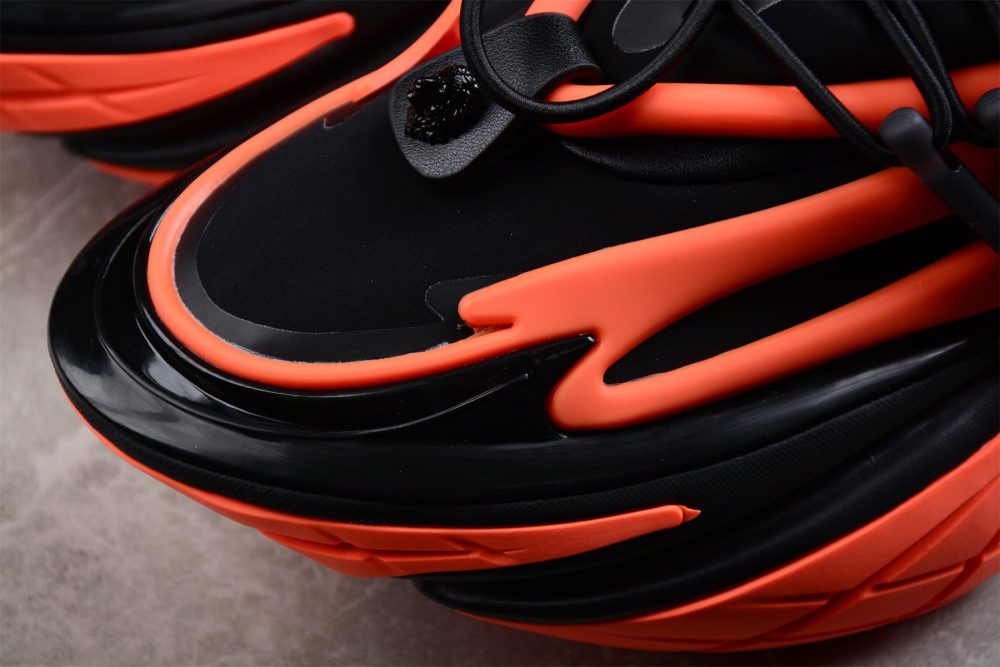 Balmain Unicorn Low-Top 'Orange Black' - Image 8