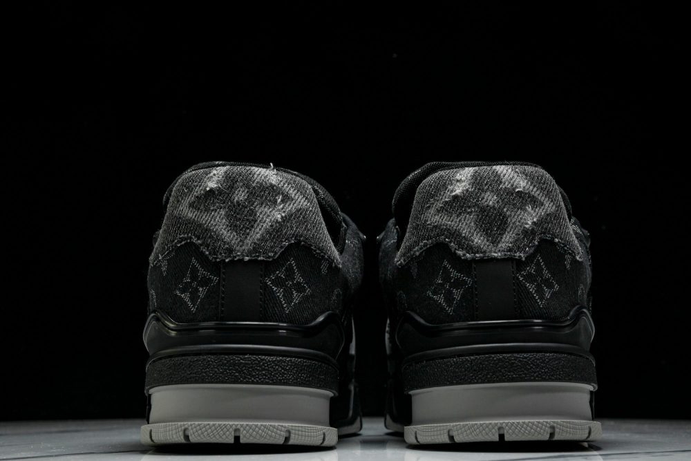 Louis Vuittоп Trainer Low 'Black Denim Monogram Textile' - Image 7
