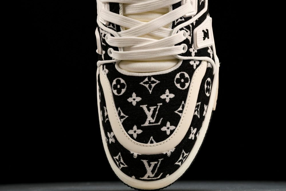 Louis Vuittоп Trainer Low 'Black Monogram Textile' - Image 6