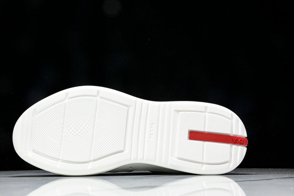 Prada America's Cup Sneaker Soft Rubber 'Cream White' - Image 5