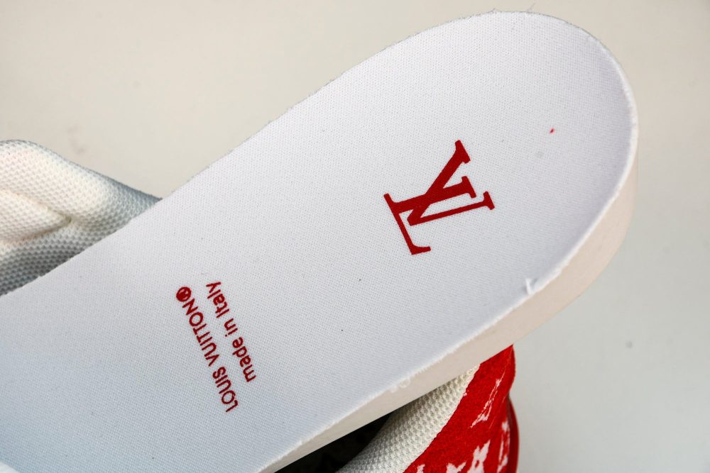 Louis Vuittоп Trainer Low 'Red Monogram Textile' - Image 14