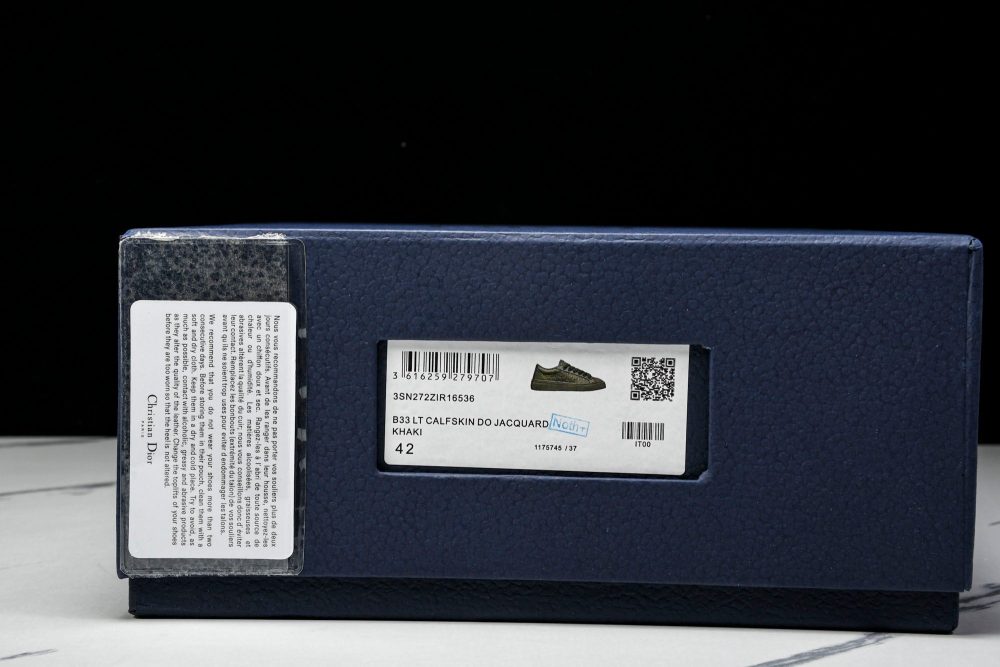 D1or B33 Gravity Leather 'Oblique Triple Khaki' - Image 23