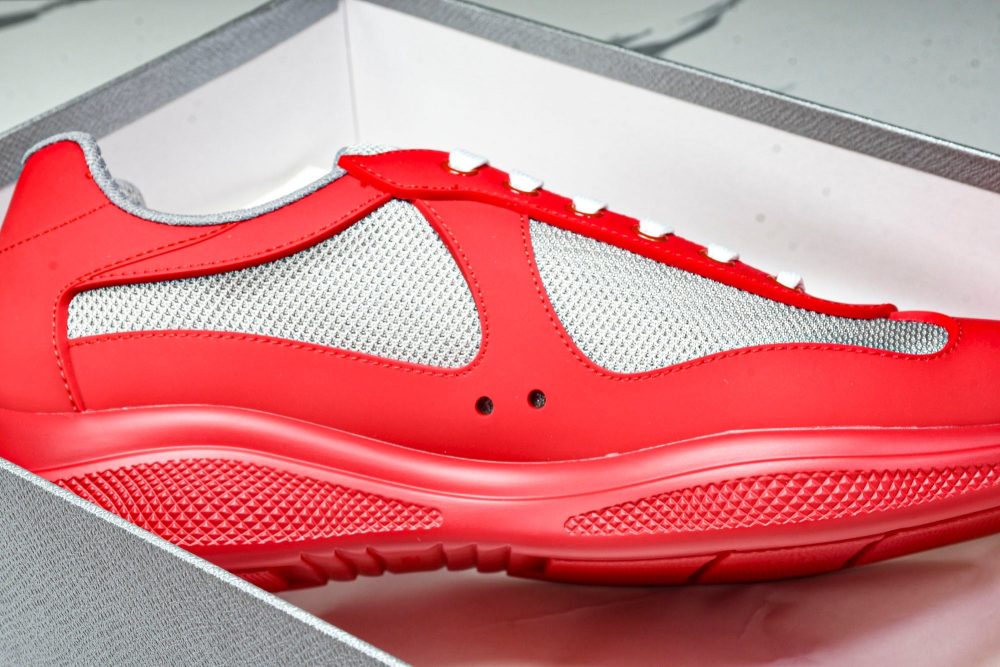 Prada America's Cup Sneaker Soft Rubber 'Red' - Image 40