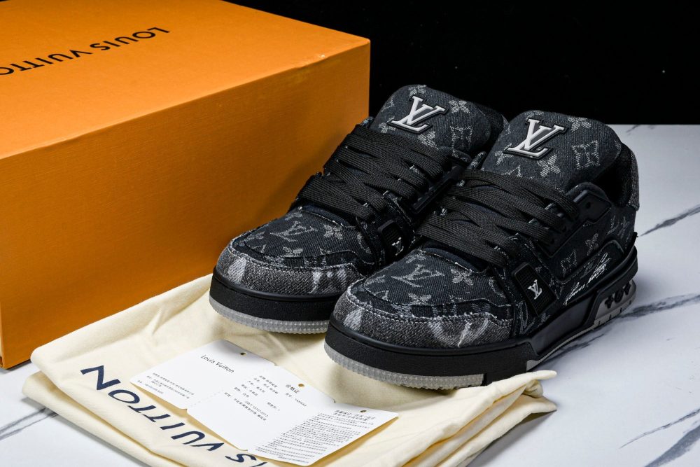 Louis Vuittоп Trainer Low 'Black Denim Monogram Textile' - Image 17