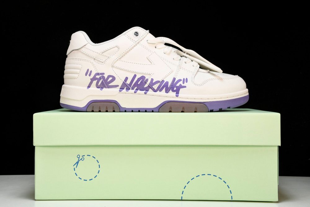 Off-White Out Of Office OOO Low Top "For Walking" - White Lilac - Image 26