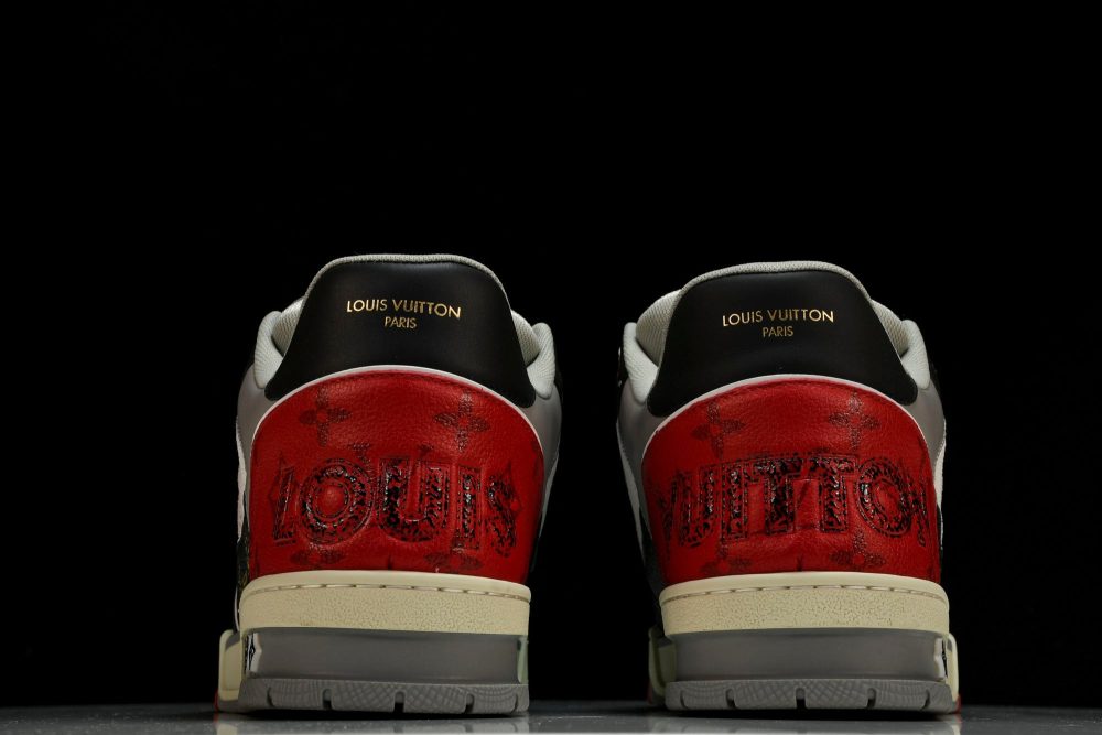 Louis Vuittоп Trainer Low Velcro Strap 'Red Black' - Image 7