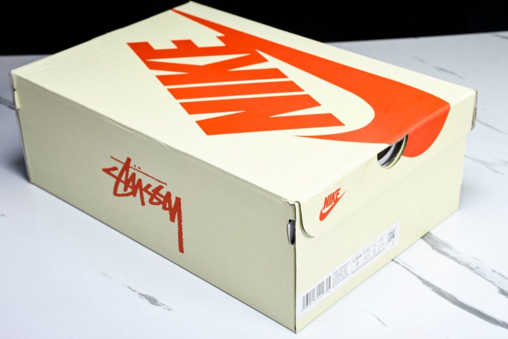 Travis Scott AJ1 Low x Stussy 'Grey White Red' (Custom) - Image 28