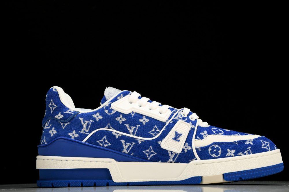 Louis Vuittоп Trainer Low 'Blue Monogram Textile' - Image 3