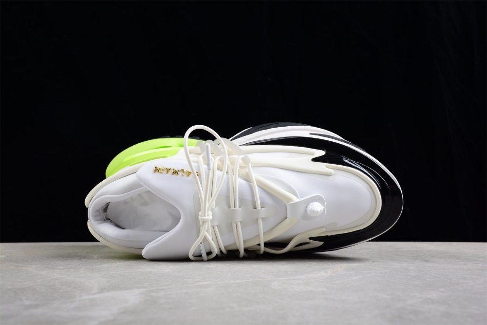 Balmain Unicorn Low-Top 'White Yellow' - Image 4