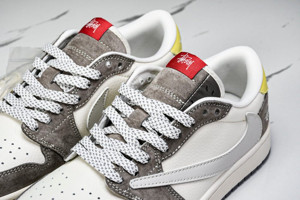 Travis Scott AJ1 Low x Stussy 'Neutral' (Custom) - Image 19