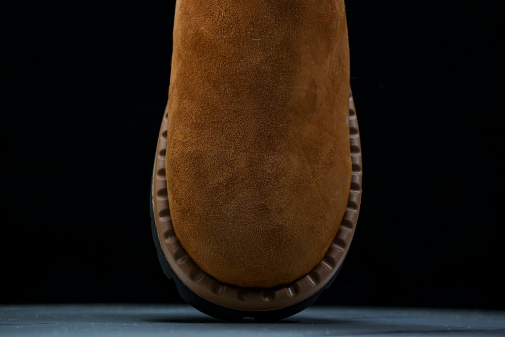Prada Suede Booties 'Brown' - Image 6