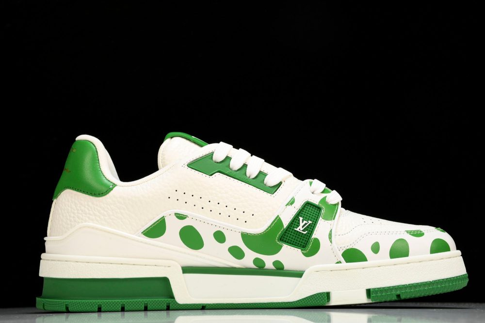 Louis Vuittоп Trainer Low by Yayoi Kusama 'Green' - Image 3