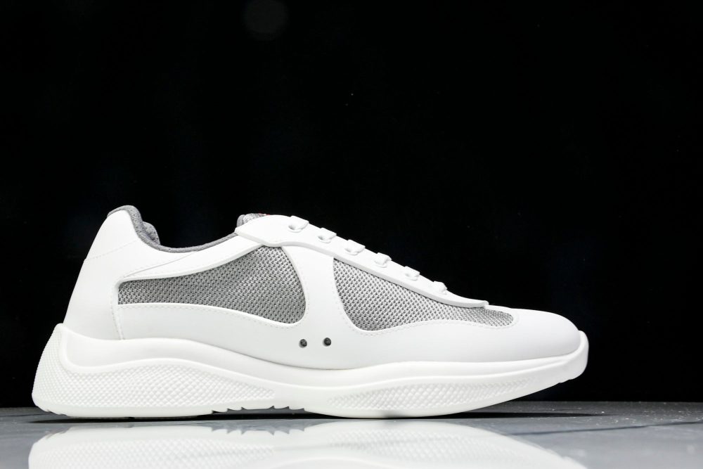 Prada America's Cup Sneaker Soft Rubber 'Cream White' - Image 3
