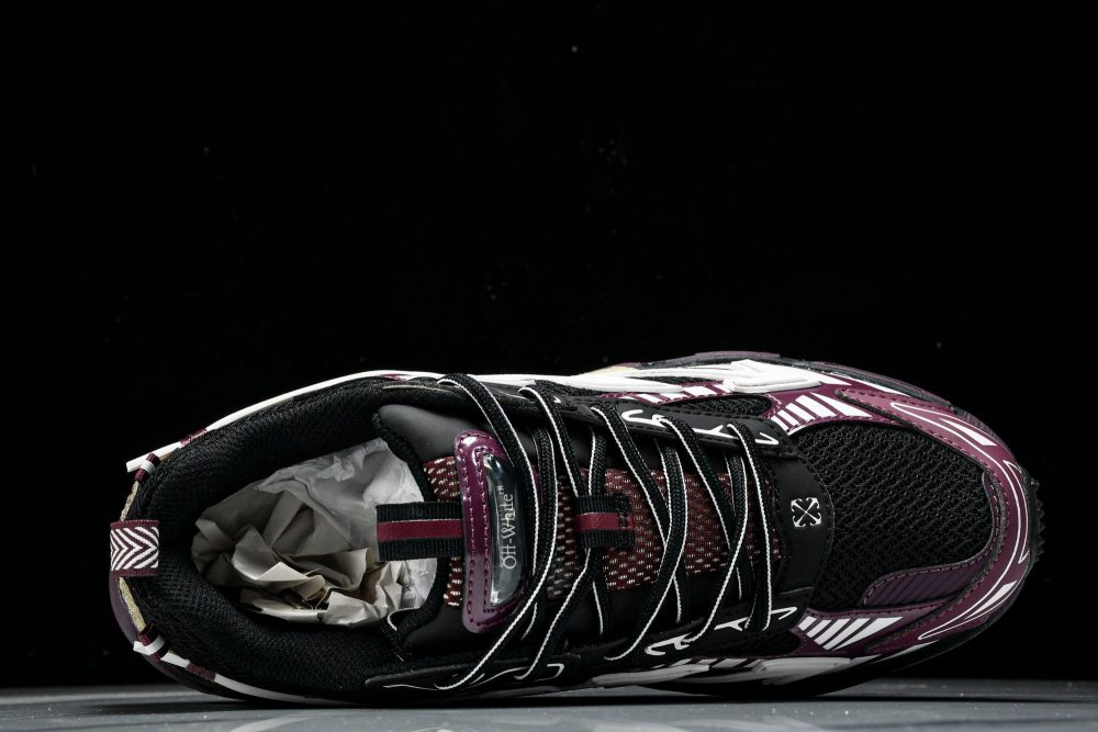 Off-White "Be Right Back" Sneaker 'Black Purple' - Image 4